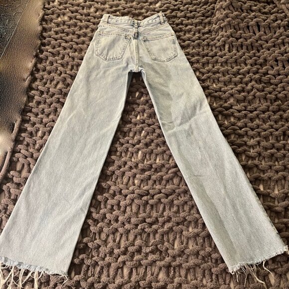 ZARA Women's size 0 High Waist flare jeans /Lightwash - Picture 3 of 4